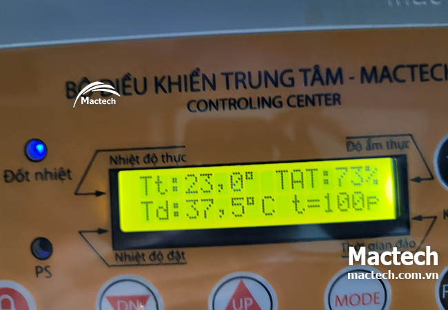 Máy ấp trứng báo nhiệt <8,6 độ là tại sao