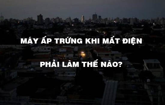 Máy ấp trứng khi mất điện thì xử lý như thế nào?