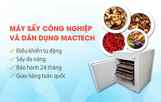 Máy sấy dược liệu Mactech, sấy nhiệt, sấy lạnh, sấy thăng hoa