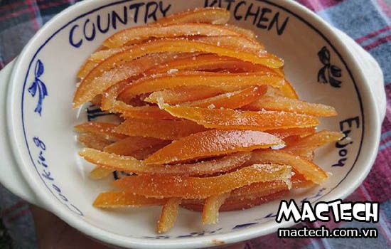 máy sấy mứt vỏ cam