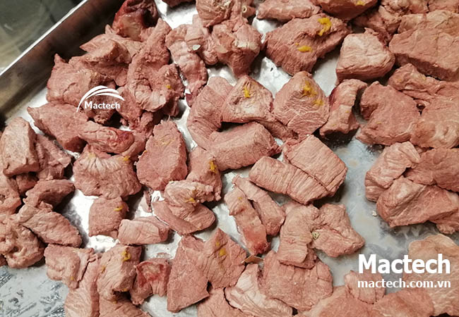 Sấy thăng hoa 1kg thịt bò tươi được bao nhiêu gam bò khô