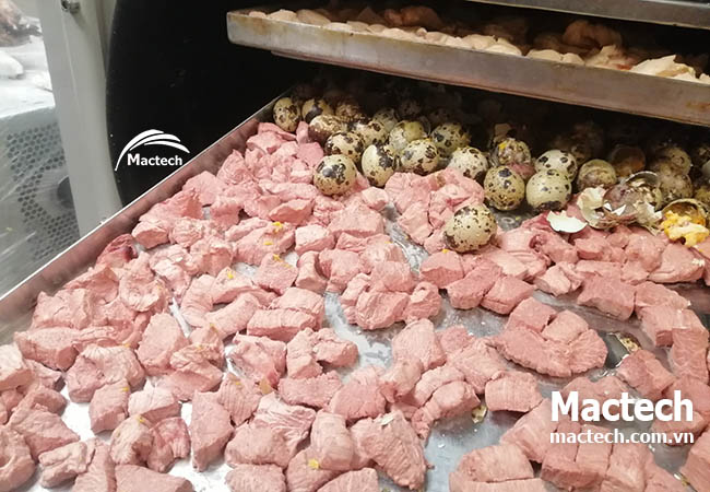 Sấy thăng hoa 1kg thịt bò tươi được bao nhiêu gam bò khô