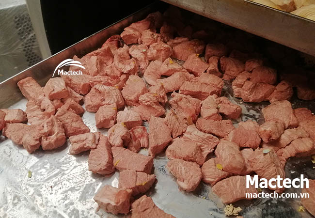 Sấy thăng hoa 1kg thịt bò tươi được bao nhiêu gam bò khô
