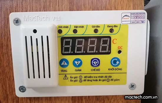 Máy ấp trứng 400 trứng cút Mactech