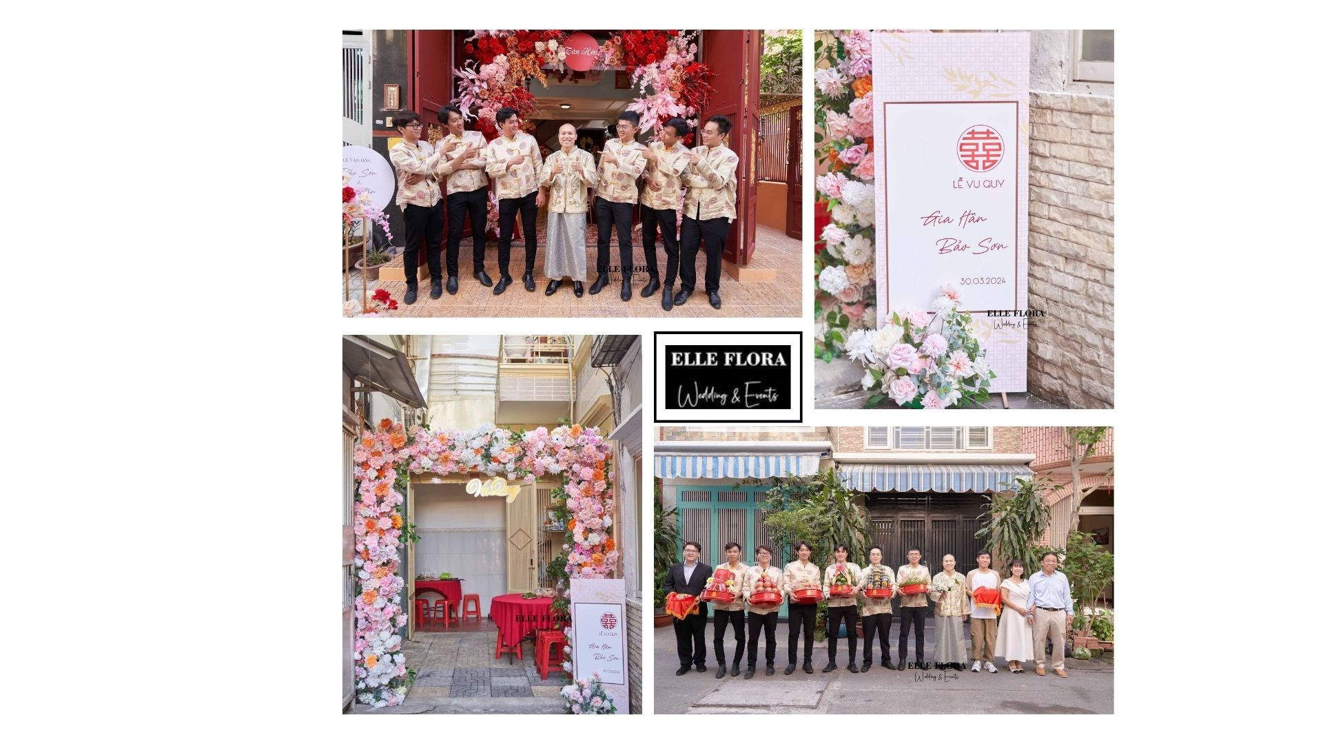 Cổng Hoa & Bảng Lễ của gói GTCC - Trung Hoa Form Đỏ