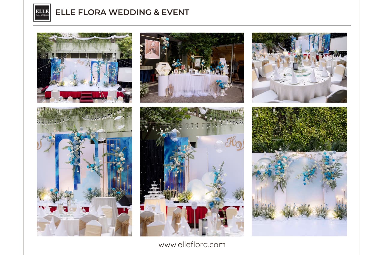 trang trí tại sảnh BlueSky