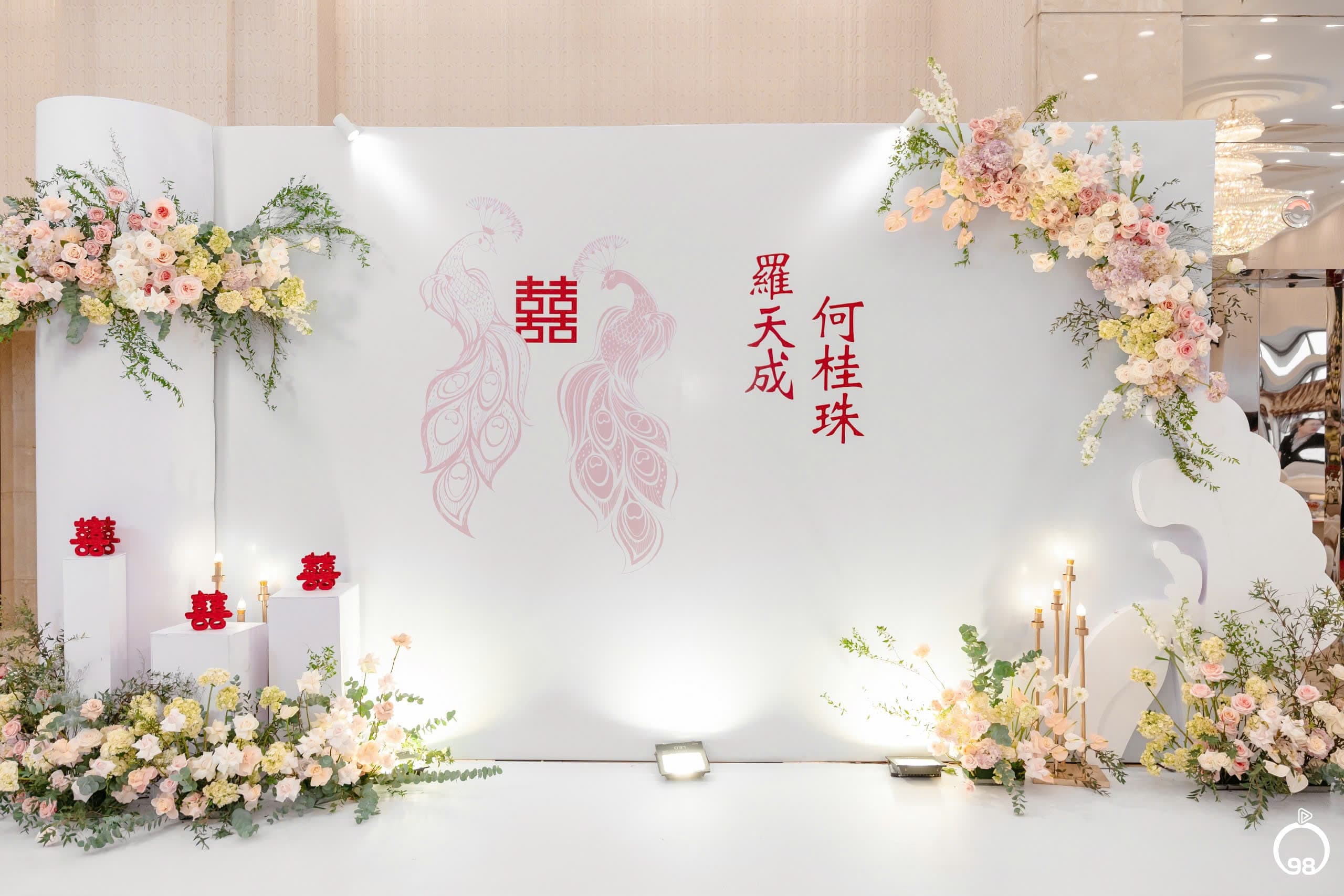 Backdrop lễ cưới người Hoa