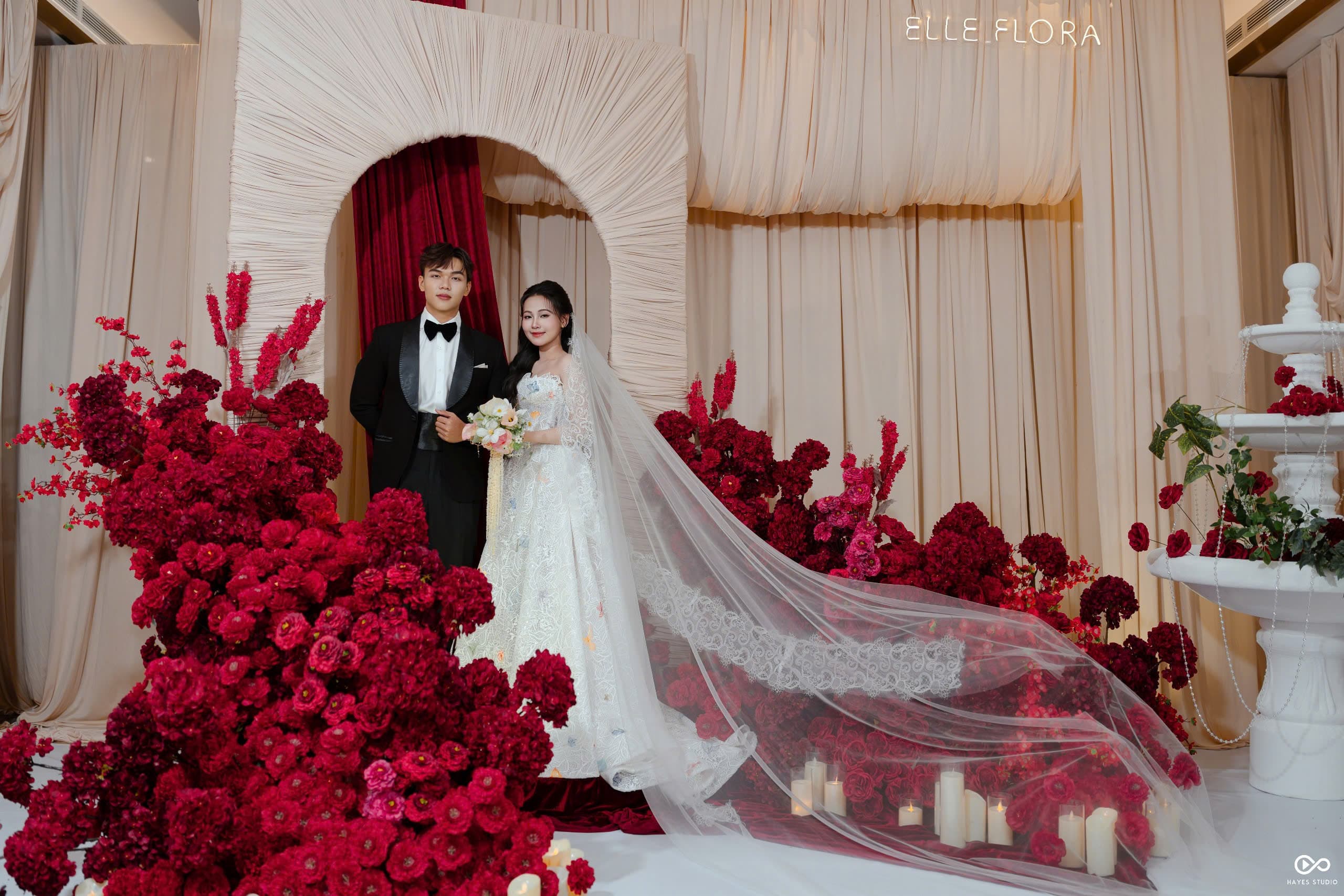 Trang trí cưới tone pastel sang trọng