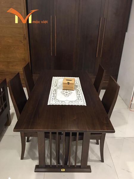 Bộ bàn ăn gỗ óc chó đẳng cấp sành điệu bo-ban-an-go-oc-cho-dang-cap-sanh-dieu-1