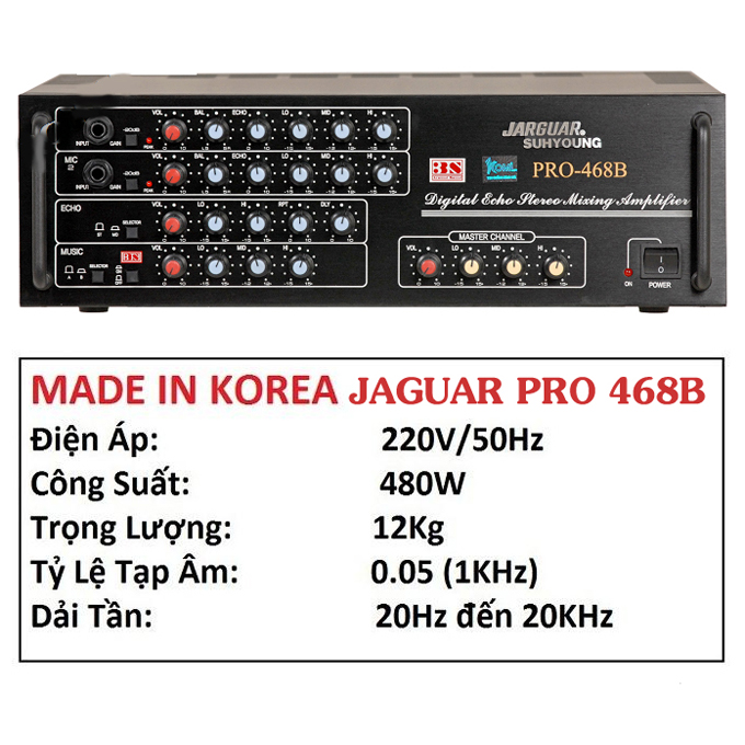 Amply karaoke Jarguar Pro 468B