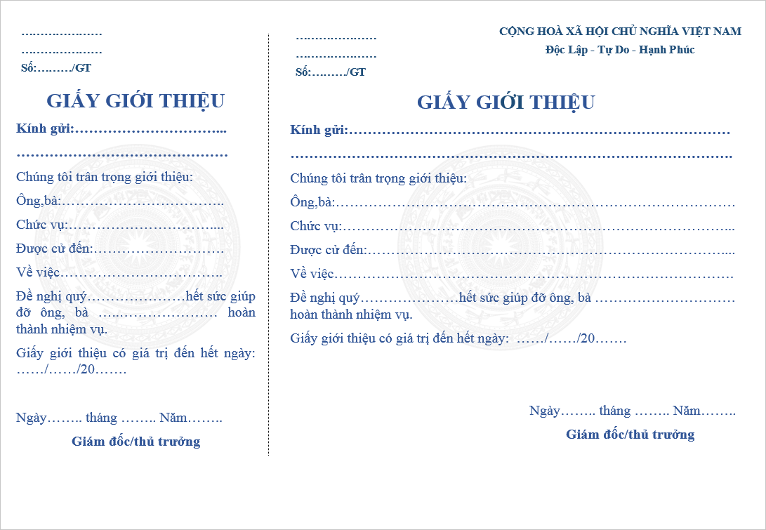 Giấy giới thiệu Mua ở đâu chất lượng tốt?