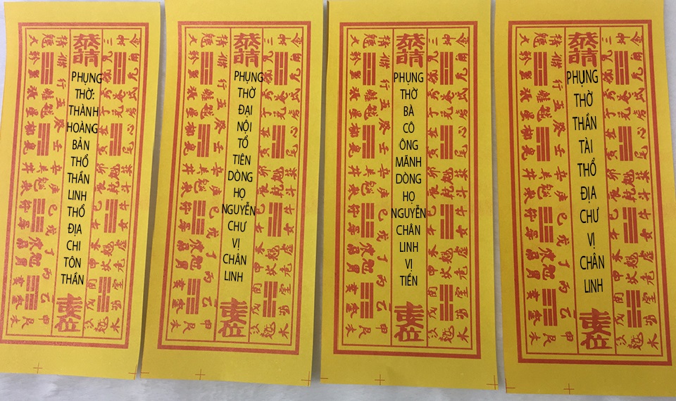 Tờ hiệu được in giấy vàng, chữ đỏ