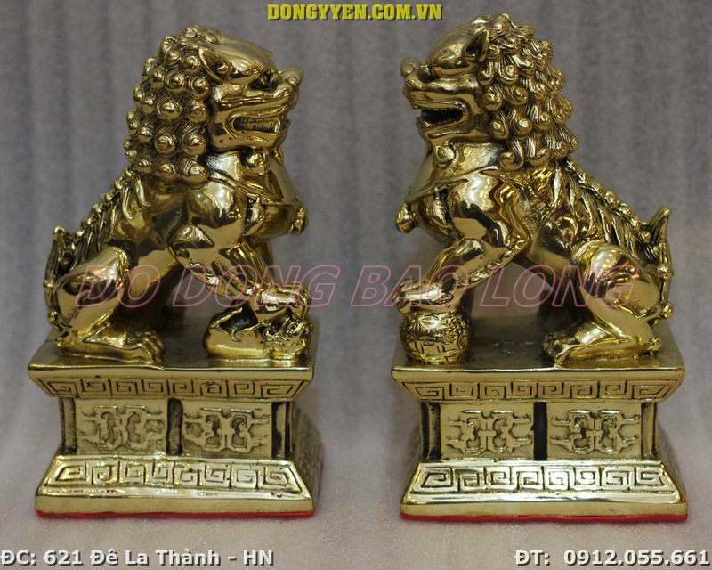 Đôi Kỳ Lân bằng đồng rất tốt trong phong thủy