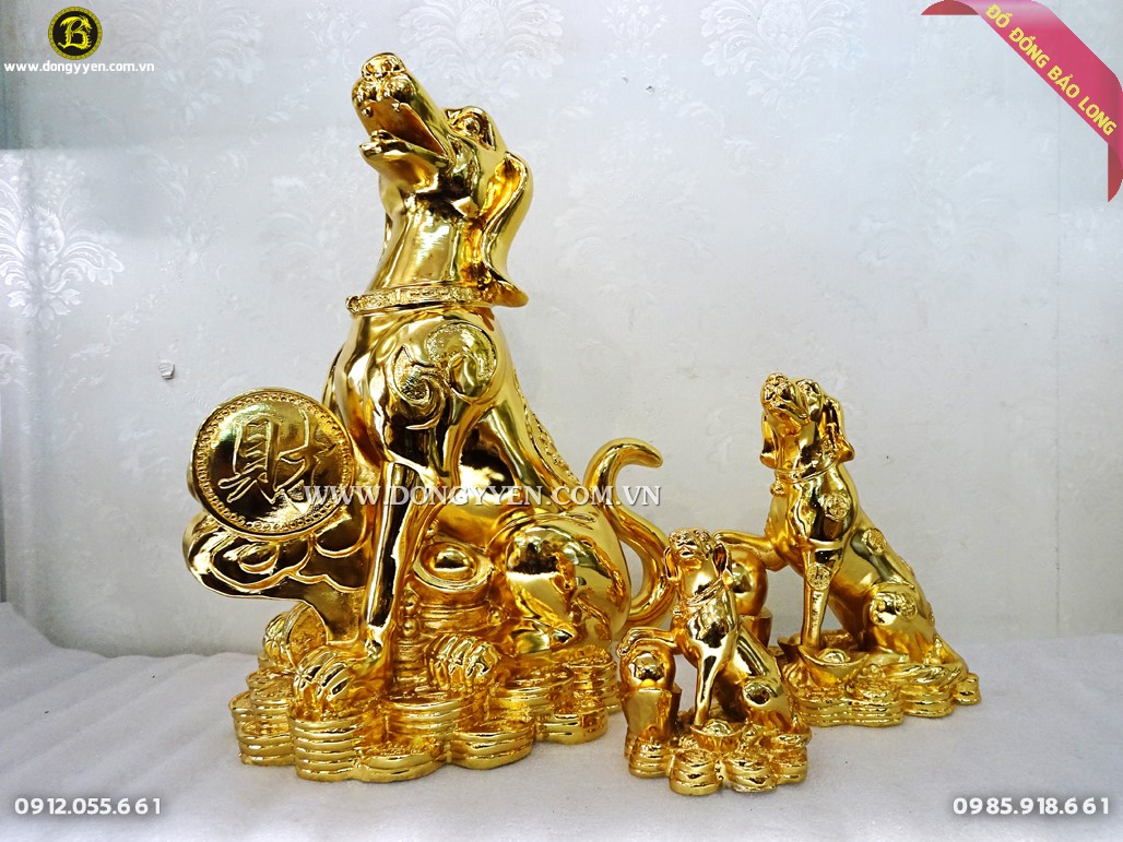 Linh vật tuổi Tuất do Đúc Đồng Bảo Long sản xuất