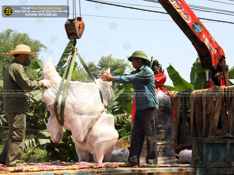 giao chuông và lư cho chùa trúc lâm, hạ hòa