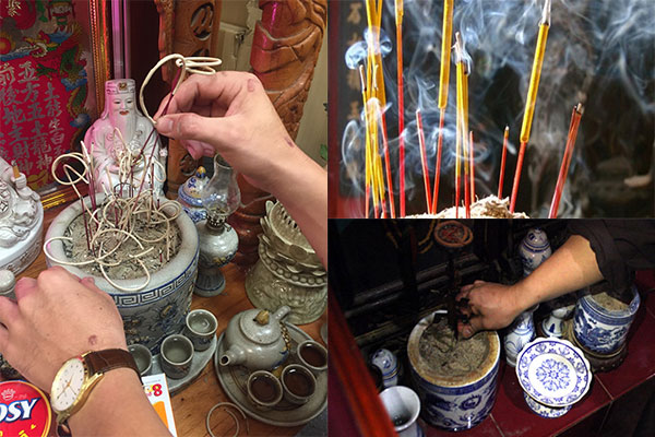 Rút tỉa từng chân hương cho tới khi chân hương còn số lẻ