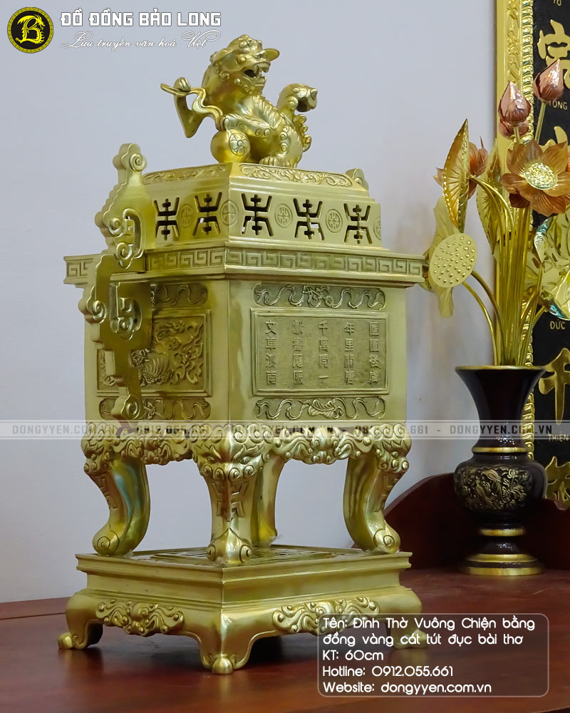 các mẫu đỉnh thờ, lư hương thờ đẹp nhất