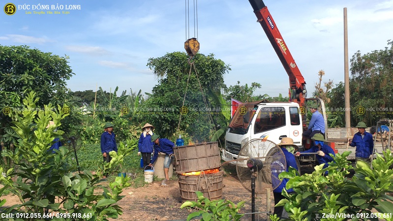 đúc đại hồng chung cho chùa phú thị