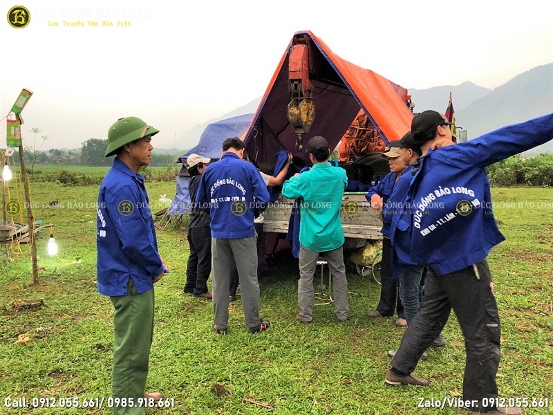 đúc đại hồng chung 1200kg cho chùa quẳng