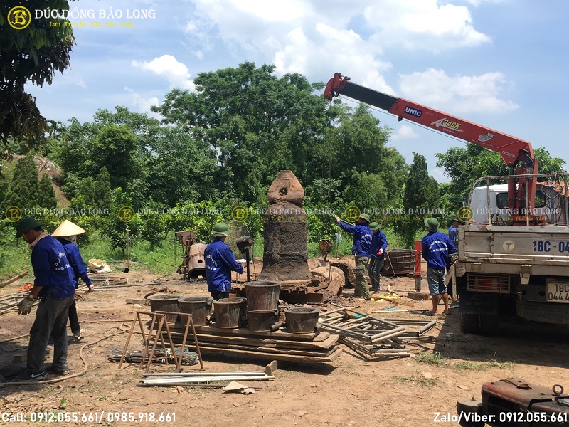 nhận đúc đại hồng chung tận nơi cho đền chùa