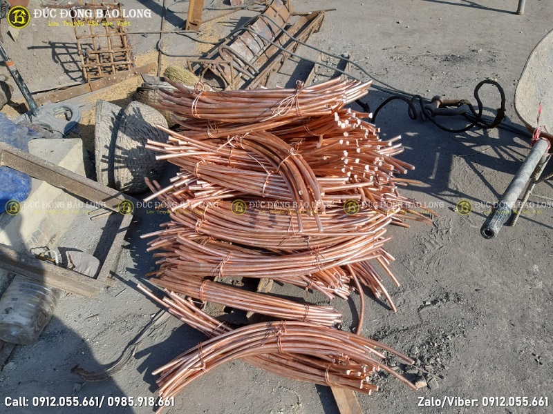 quy trình đúc đại hồng chung cho chùa