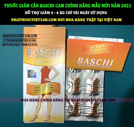 baschi cam, baschi mẫu mới, thuốc giảm cân baschi cam,thuốc baschi cam thế hệ mới
