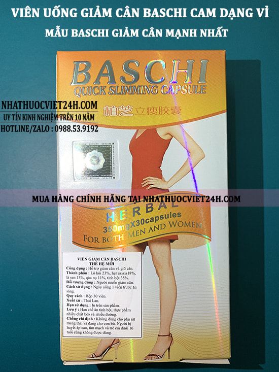 baschi cam, baschi mẫu mới, thuốc giảm cân baschi cam,thuốc baschi cam thế hệ mới