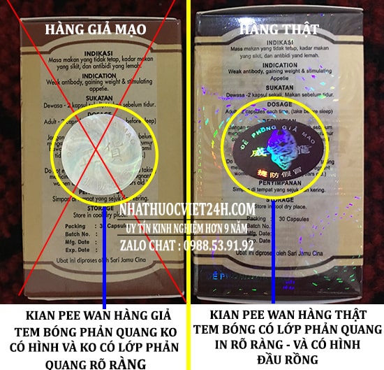 thuốc kian pee wan hàng giả