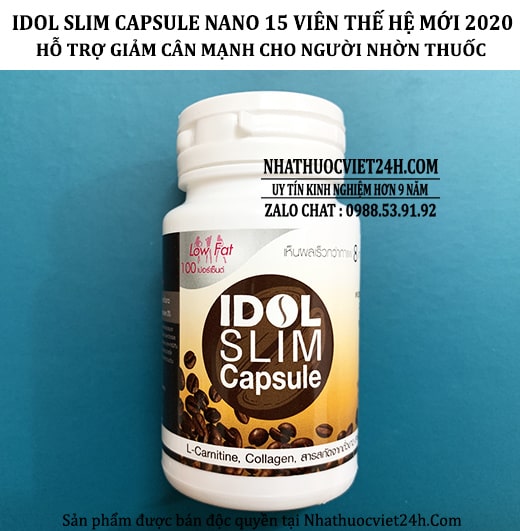 idol slim capsule, idol slim dạng viên , idol slim viên uống