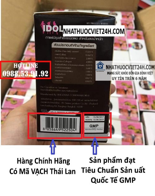 cafe giảm cân idol slim