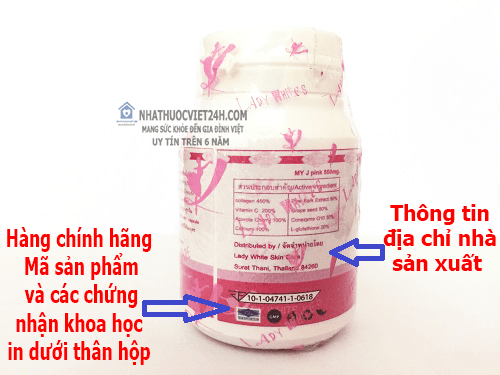thuốc trắng da my j pink