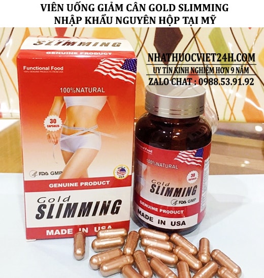 THUỐC GIẢM CÂN GOLD SLIMMING NHẬP KHẨU TẠI MỸ