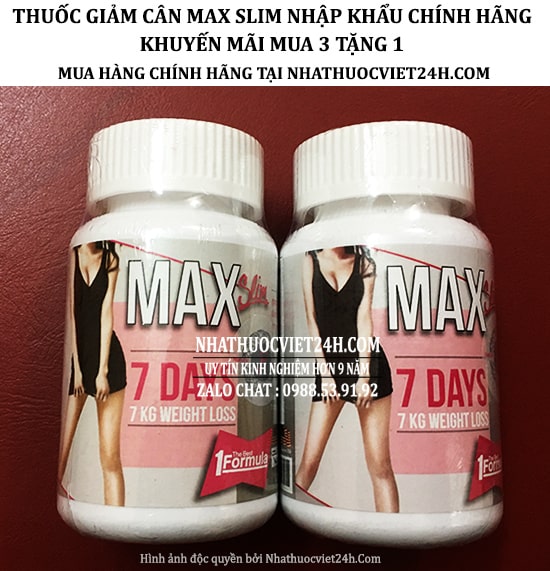 GIẢM CÂN MAX SLIM 7 D AYS CHÍNH HÃNG - MUA HÀNG TẠI TP HÀ NỘI