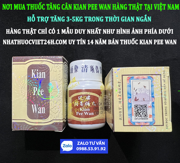 THUỐC TĂNG CÂN KIAN PEE WAN CHÍNH HÃNG CỦA MALAYSIA - ĐÃ CÓ LÔ MỚI NĂM 2023