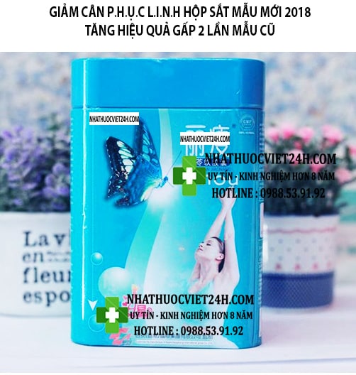 THUỐC GIẢM CÂN PH ỤC LI NH HỘP SẮT 36 VIÊN