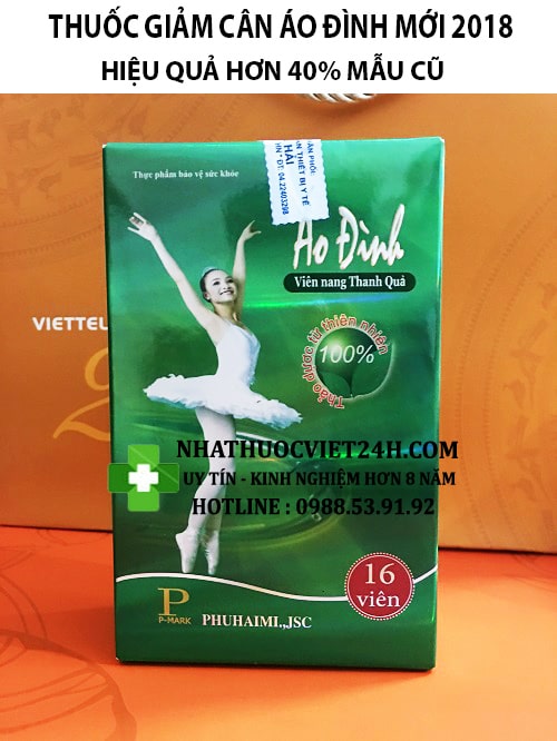 GIẢM CÂN ÁO ĐÌNH MẪU MỚI 2019 HỘP 16 VIÊN