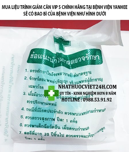 thuốc giảm cân yanhee vip 5