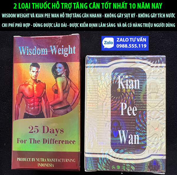2 LOẠI THUỐC HỖ TRỢ TĂNG CÂN TỐT NHẤT 10 NĂM NAY