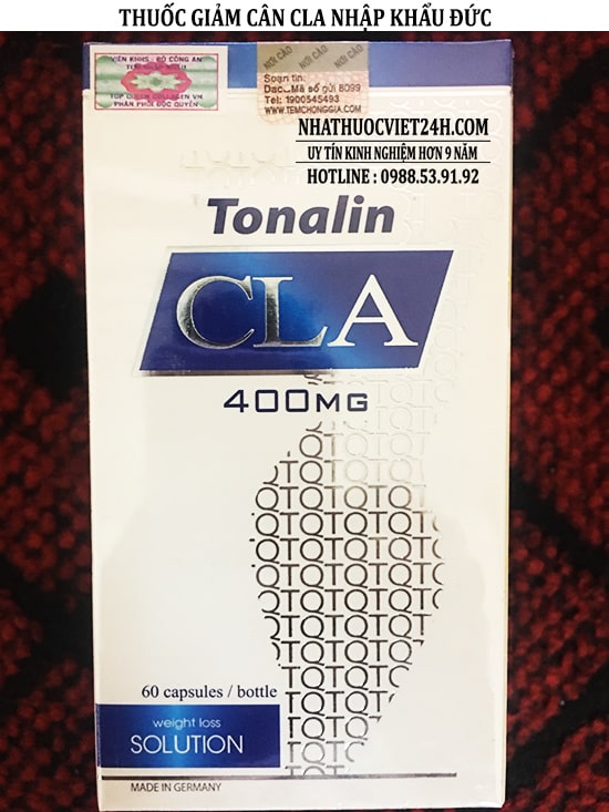 THUỐC GIẢM CÂN TONALIN CLA NHẬP KHẨU TẠI ĐỨC