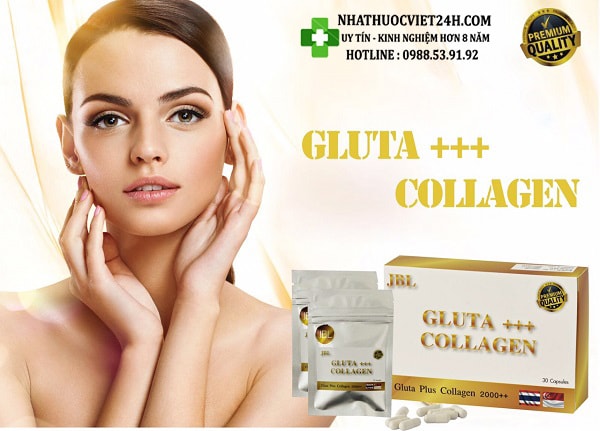 VIÊN UỐNG TRẮNG DA GLUTA PLUS COLLAGEN 2000++ THÁI LAN