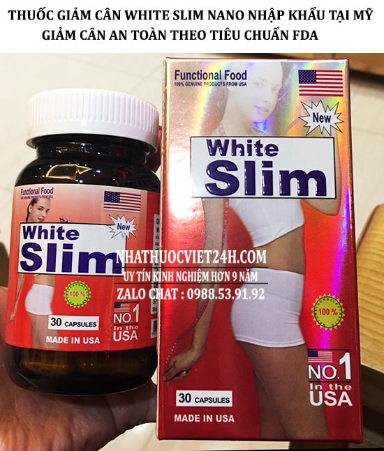 THUỐC GIẢM CÂN WHITE SLIM NANO USA NHẬP KHẨU NGUYÊN HỘP