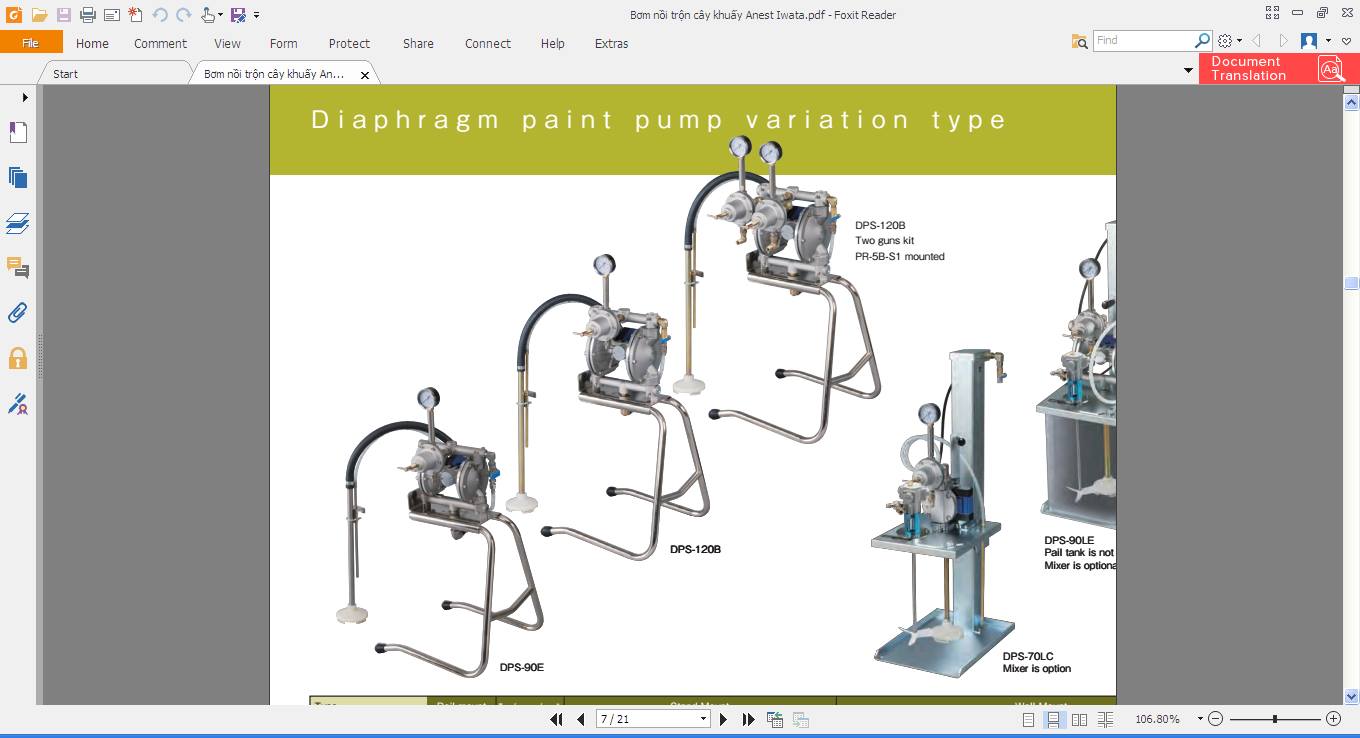 catalogue bơm màng