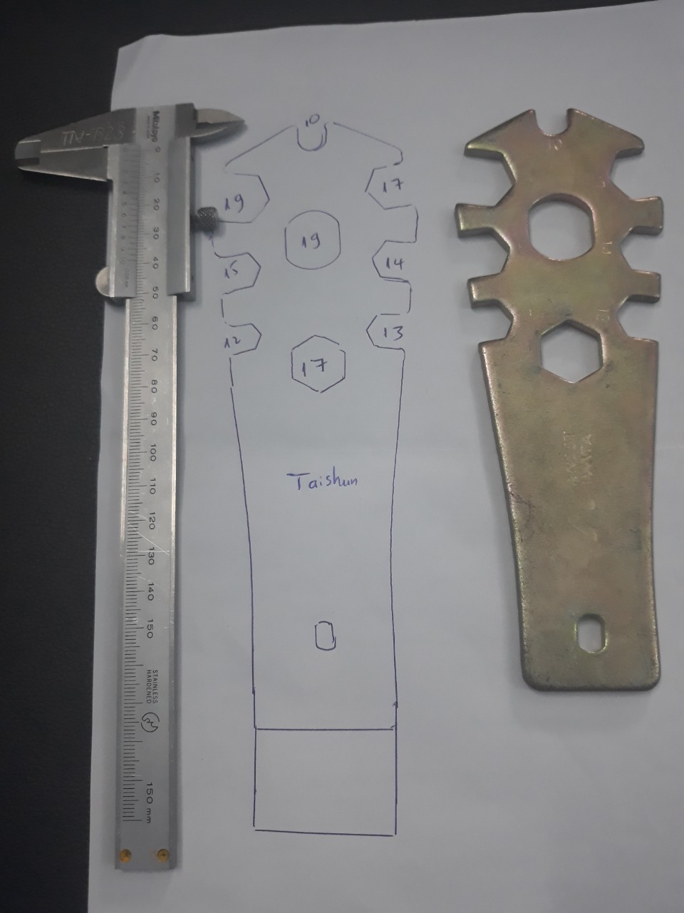 Kích thước Cờ lê chuyên dụng dành cho Súng phun sơn