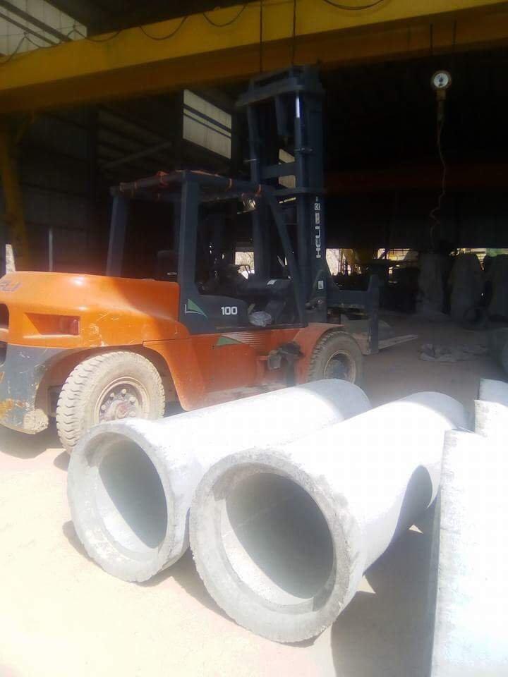 Xe nâng Heli trong nhà máy bê tông ở Bắc Ninh