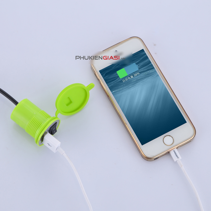 bộ sạc điện thoại xe máy