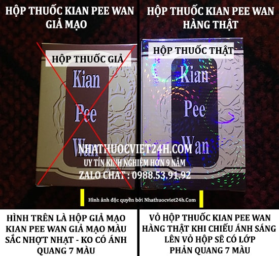 10 CÁCH PHÂN BIỆT THUỐC TĂNG CÂN KIAN PEE WAN THẬT GIẢ CHÍNH XÁC 100%