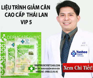 THUỐC GIẢM CÂN THÁI LAN LIỆU TRÌNH VIP 5 CAO CẤP