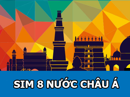 Mua Sim data du lịch 8 nước Châu Á tại Việt Nam