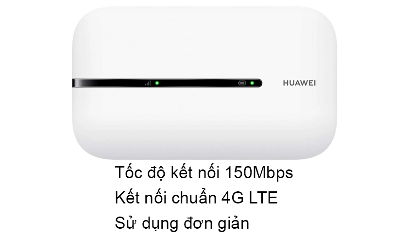 Huawei E5576-606 | Bộ Phát Wifi Di Động 4G 150Mbps, Pin 1500 mAh, 16 Thiết Bị Kết Nối Cùng Lúc | Bảo Hành 6 Tháng 