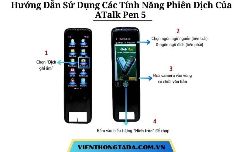 Hướng Dẫn Sử Dụng Các Tính Năng Phiên Dịch Trên ATalk Pen 5 Đơn Giản, Nhanh Chóng